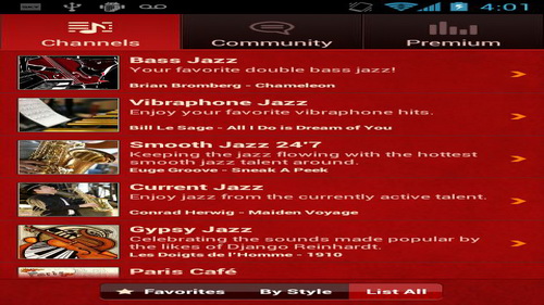 Mendengarkan Musik Jazz Online Gratis Jazz Radio Android_A