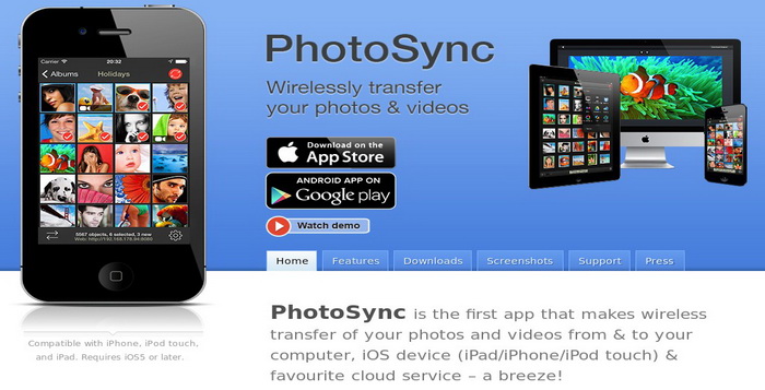 Mentransfer Tanpa Kabel Foto Dan Video Antar Ponsel PhotoSync Mentransfer Tanpa Kabel Foto Dan Video Antar Ponsel PhotoSync
