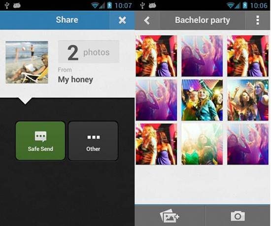 Sembunyikan foto video Android keepSafe Vault_B